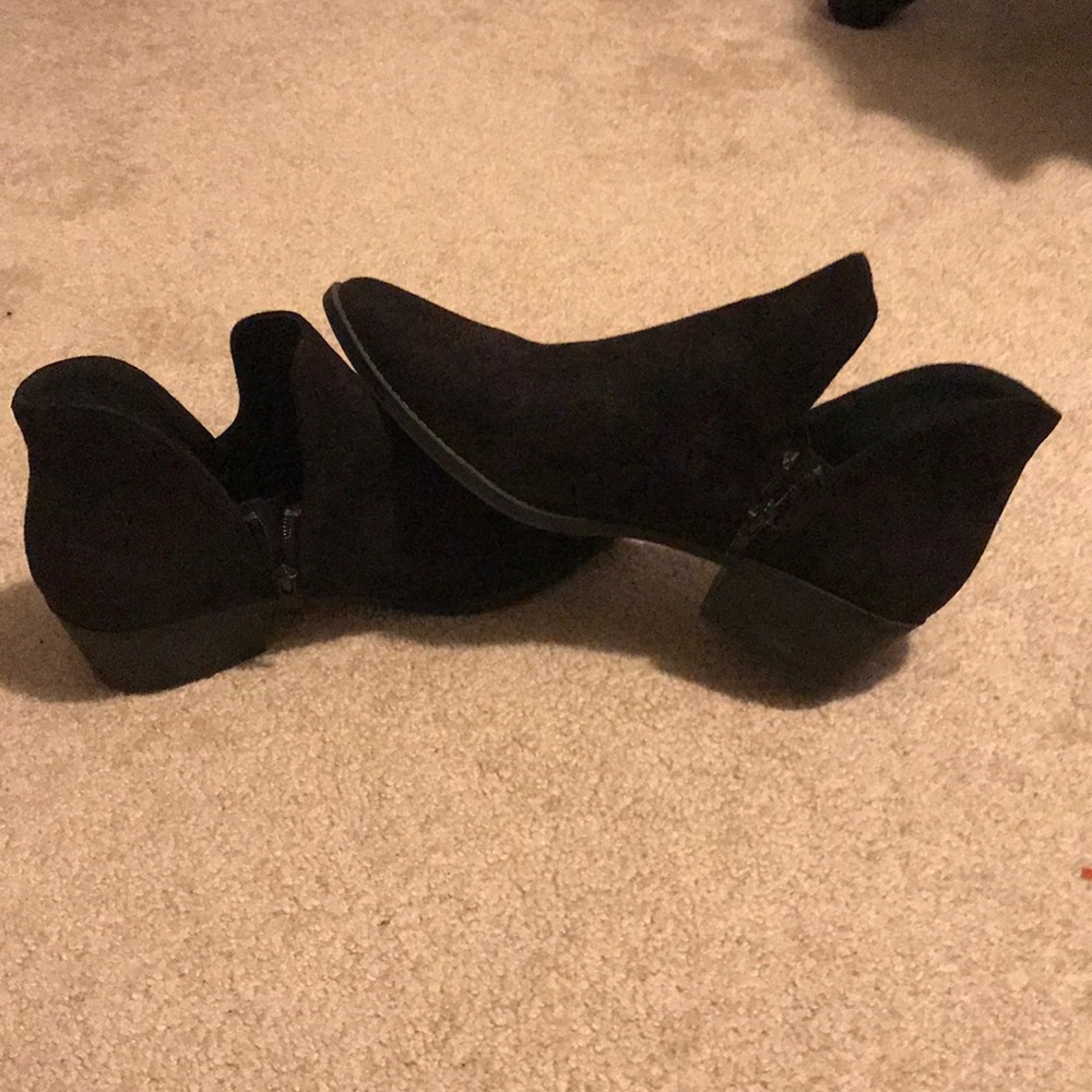 Black ankle booties
